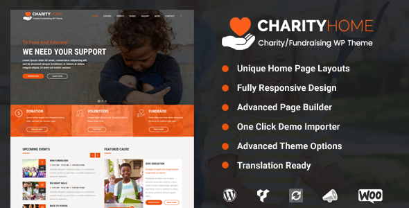 Charity Home - Charity_Fundraising WordPress Theme