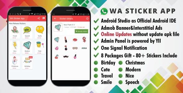 Online Android Stickers App for WhatsApp CodeGood