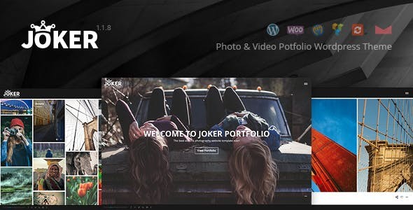 Joker - Photo & Video Portfolio WordPress Theme