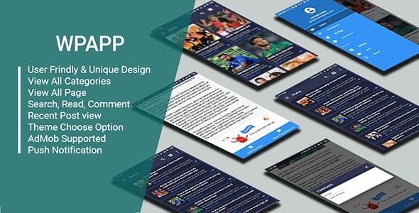 WP App - Wordpress Site App With Push Nitification & Admob