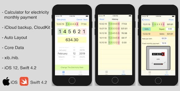 iOS ElectricCalc App