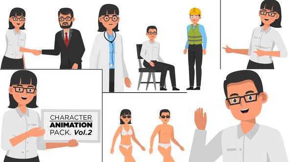An animation pack. Animation character Pack. Character-animation-Pack-vol2 23749871. Templates for animation.