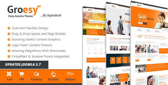 Groesy - Responsive Multi-Purpose Joomla Template 1 Groesy Responsive Multi Purpose Joomla Template