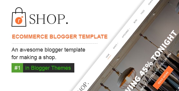 R-shop - Ecommerce Responsive Blogger Template 1 R shop Ecommerce Responsive Blogger Template