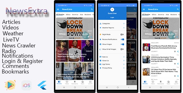 NewExtra Flutter App For Android & IOS 1 NewExtra Flutter App For Android IOS
