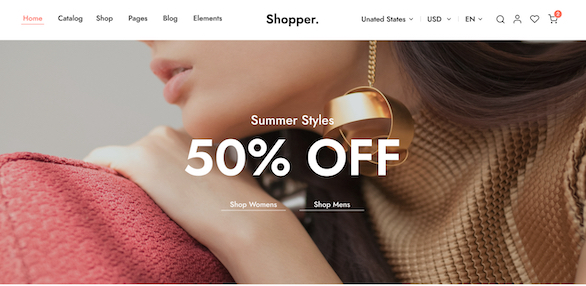 Shopper – Multipurpose E Commerce Template