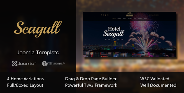 Seagull - Hotel & Resort Joomla Template 1 Seagull Hotel Resort Joomla Template