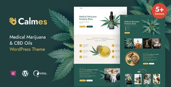 Calmes Medical Marijuana Coffeeshop WordPress Theme