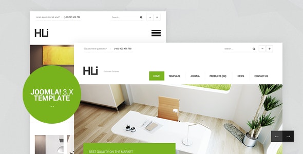 HLI, Responsive Corporate/Business Joomla! 3.9 Template 1 HLI Responsive CorporateBusiness Joomla 3.9 Template