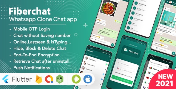 Whatsapp Clone full App Flutter Chat app Android iOS