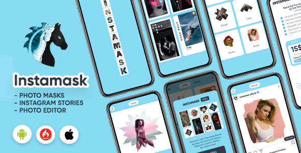 Instamask - Photo Masks - Photo Frame - Photo Editor App (Android/CodeIgniter) 1 Instamask