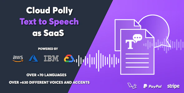 Cloud Polly Ultimate Text to Speech as SaaS
