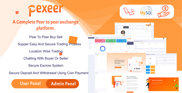Pexeer A Complete Peer to Peer Cryptocurrency Exchange Platform