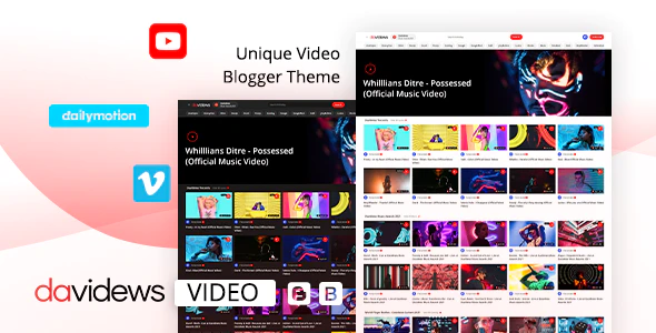 Davidews - Video Blogger Theme 1.1 1 Davidews Video Blogger Theme