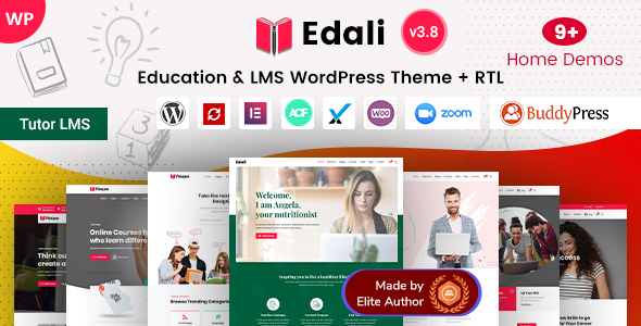 Edali LMS Online Courses Education Center WordPress Theme