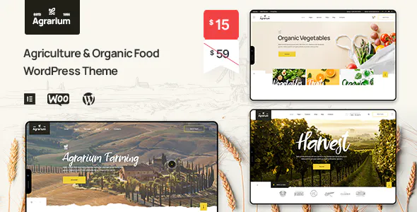 Agrarium Agriculture Organic Food WordPress Theme