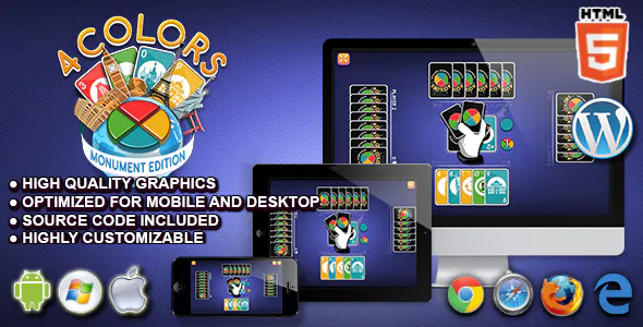 Four Colors Monument Edition - HTML5 Card Game 1 Four Colors Monument Edition HTML5 Card Game