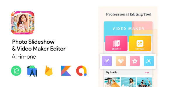 Video Maker Editor Photo Slideshow All in one