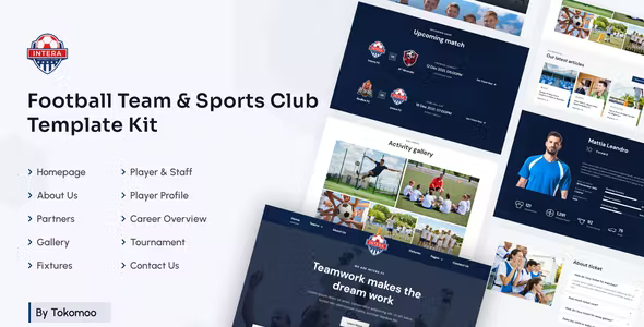 Intera - Football Team & Sports Club Elementor Template Kit 1 Intera Football Team Sports Club Elementor Template Kit