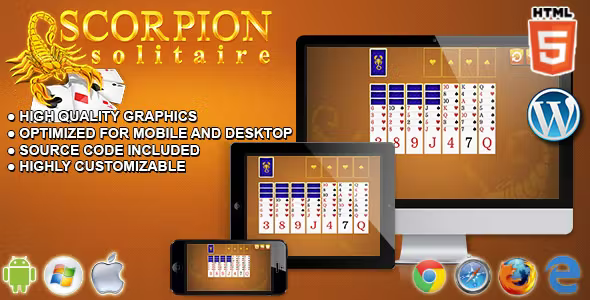 Scorpion Solitaire HTML5 Card Game