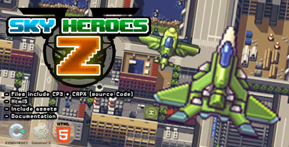 Sky Heroes Z C3P I CAPX I HTML5 Game