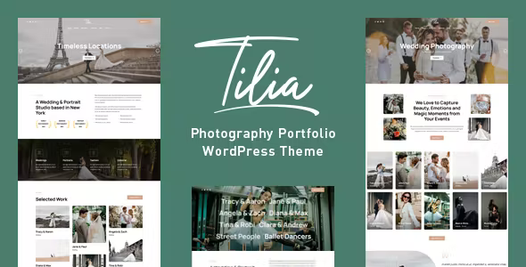 Tilia Photography Portfolio WordPress Theme