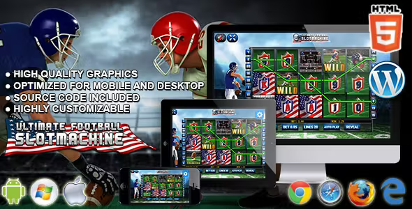 Ultimate Football Slot Machine HTML5 Premium Casino Game