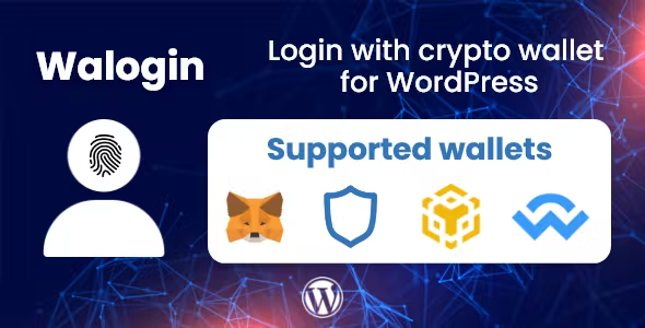 Walogin Login with crypto wallet for WordPress