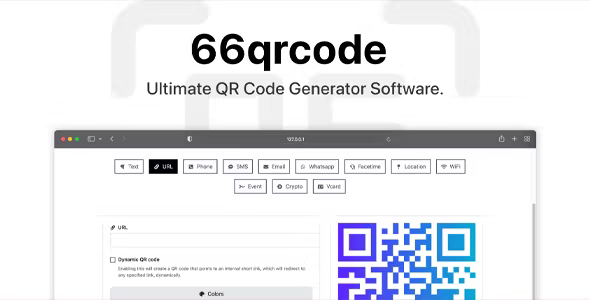 66qrcode Ultimate QR Code Generator SAAS