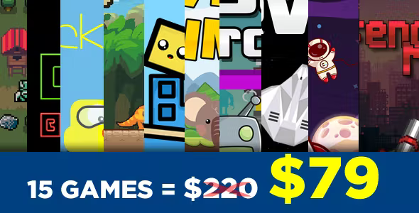 Bundle 15 Games - HTML5 Games "Construct 3" 1 Bundle 15 Games HTML5 Games 22Construct 322