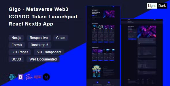 Gigo Metaverse Web3 IGOIDO Token Launchpad Nextjs App