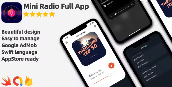 Radio Mini Modern iOS Radio Application