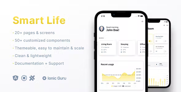 Smart Life Mobile App Template Ionic 6 Capacitor 3