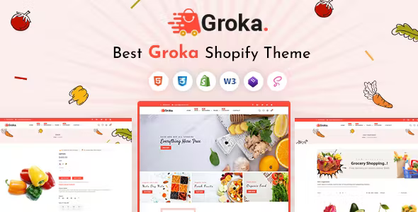Groka - Vegetable, Organic & Grocery Supermarket Responsive Shopify Theme 1 Groka Vegetable Organic Grocery Supermarket Responsive Shopify Theme
