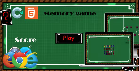 Memory game - HTML5 Game (Construct 3) 1 Memory game HTML5 Game Construct 3