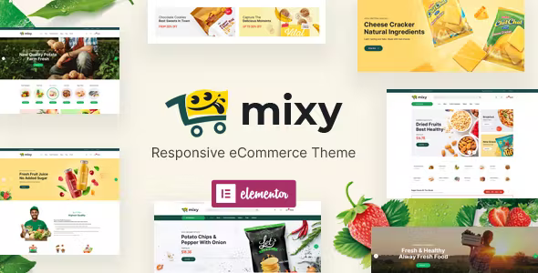 Mixy Organic Food Store WordPress Theme
