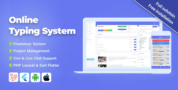 OTS Online Typing Freelancer System Project Management Crm With Flutter Applications
