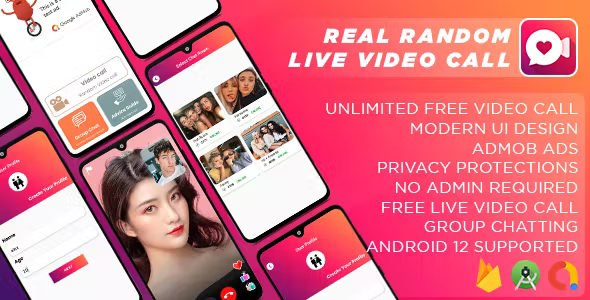 Real Live Random Video Call Live Video Call Chat Group Chat 1 to 1 Video Call