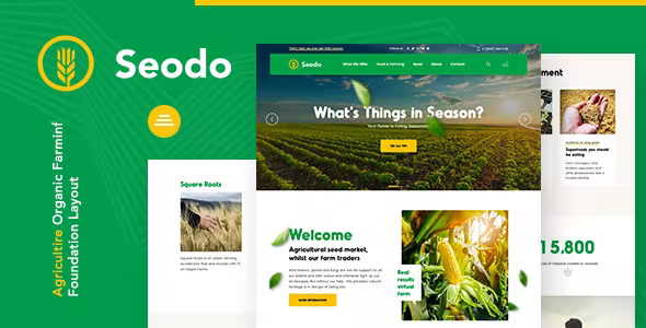 Seodo Agriculture Farming Foundation WordPress Theme