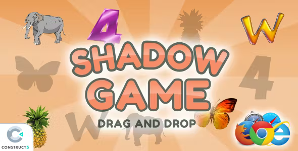 Shadow game: Drag and drop 1 Shadow game Drag and drop