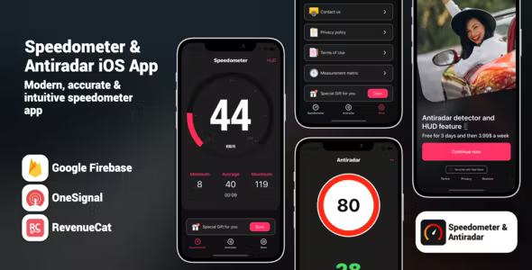 Speedometer Antiradar Full iOS Application