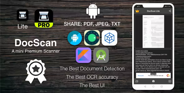 TS DocScan Android A mini and Powerful mobile scanner Admob IAP Push Notifications