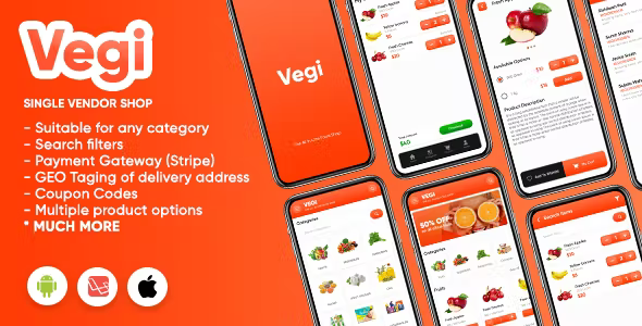 Vegi iOS The Ultimate Grocery Food Milk Ordering app Admin iOS Laravel