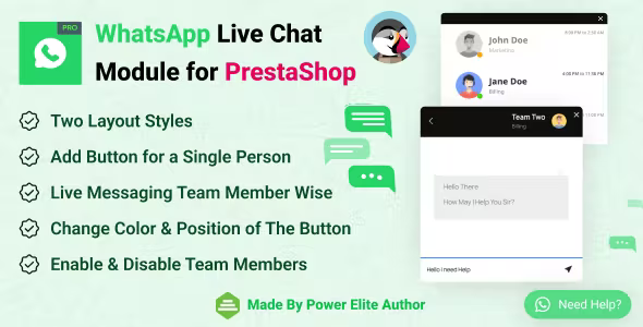 WhatsApp Live Chat Module for PrestaShop