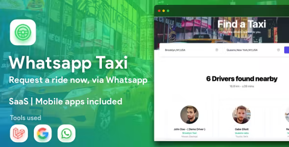 WhatsApp Taxi SaaS taxi ordering via WhatsApp