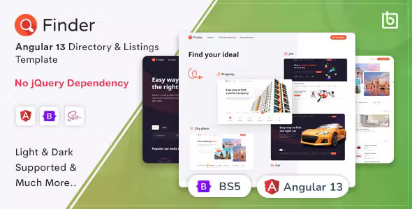 Finder Angular 13 Directory Listings Template