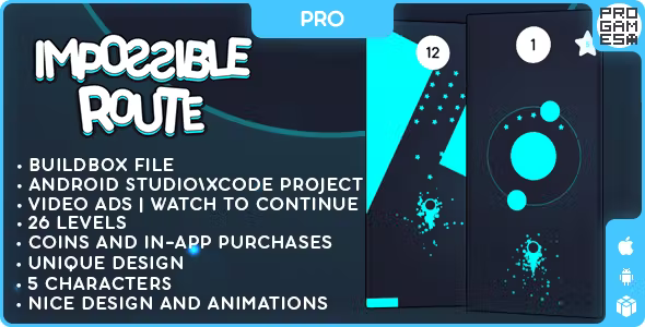 Impossible Route PRO BUILDBOX CLASSIC IOS Android Reward video