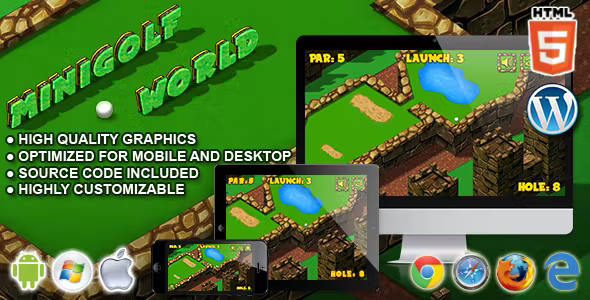 Mini Golf World HTML5 Sport Game