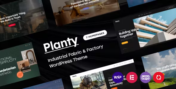 Planty Industrial Fabric Factory WordPress Theme