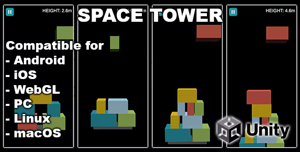 Stack Tower Unity 2D Game With AdMob Android game and iOS game